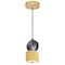 Cwi Lighting Saleen LED Mini Pendant With Sun Gold & Black Finish 1156P4-625 - alternate 1